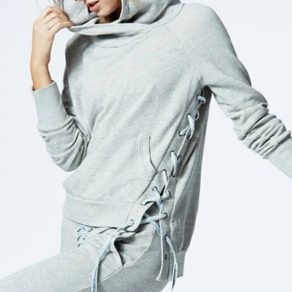 NSF Gray Asymmetrical size M Sweatshirt Tie Up Side Hoodie Rare Limited Edition